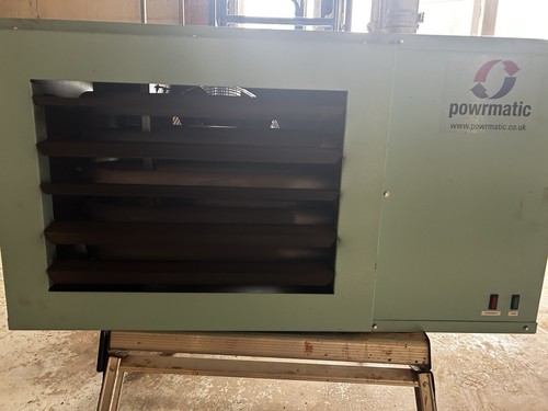 Warm air heater gas - air,