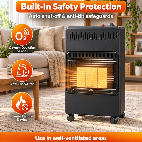Portable gas heater 2kw - 4.2kw, free